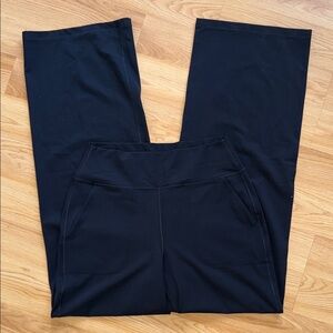 NWT CRZ Yoga Black Wide-Leg Pants Athleisure Large
